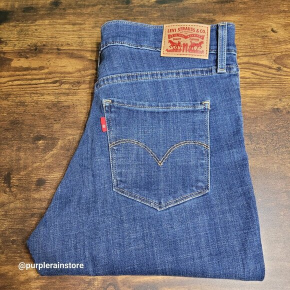 Levi's Jeans Size 31 Skinny Capri 311 Shaping Tummy Control Medium Dark Wash - Picture 3 of 14